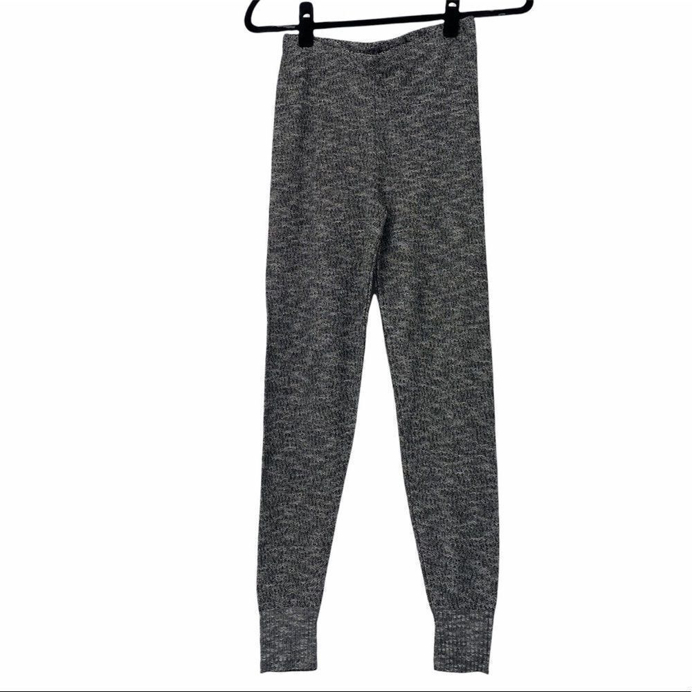 Abound Black Stripe Knit Leggings
